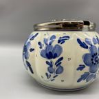 Vintage Delft'S Confituur Pot Met Deksel thumbnail 4