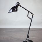 Siemens Fabriekslamp Zeldzaam Bauhaus Tafellamp Bureaulamp Zwart thumbnail 2