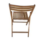 Vintage - Folding Chair With Curved Seat - Light Oak (Wood Grain) - Multiple In Stock! thumbnail 4