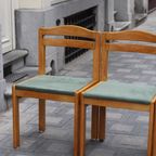 4 Musterring Massief Eikenhouten Stoelen, 1970 thumbnail 14