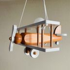 Massief Houten Vliegtuig Lamp thumbnail 2