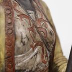 2 Exclusive Table Lamps Chinese Woman And Man On A Pillow Brass thumbnail 5
