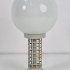 Vintage Tafellamp Herda '70 Melk Glas Metaal Mid Century thumbnail 2