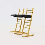 Set Of 2 Italian Height Adjustable Chairs Or Barstools 1980S thumbnail 3