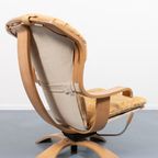 Vintage Scandinavian Swivel Lounge Chair / Fauteuil, Sweden 1970’S thumbnail 10