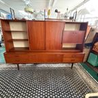 Topfrom - Teak Fineer Highboard - Ca. 1960 - In Goede Staat thumbnail 6