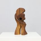 Wooden Sculpture – Attributed To Danish Modernism, 1970s thumbnail 3