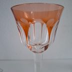6 Vintage Kristallen Gekleurde Wijnglazen thumbnail 4