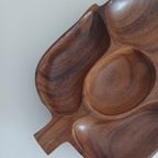 Vintage Houten Schaal. Mid-century. Bois Des Iles. thumbnail 5