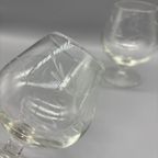 Set Cognacglazen Loodkristal Geslepen Aar 2 Stuks thumbnail 5