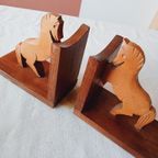 Boekensteunen Paard Set Hout thumbnail 4