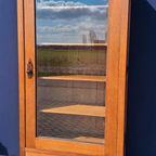 Antieke Vintage Eiken Vitrinekast, Art Deco Style, Kast thumbnail 7