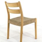 Set 6 Emc Mobler Deense Stoelen Eetkamestoelen Vintage Eiken thumbnail 4