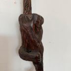 Vintage Houten Hangers (3) Zwarte Woud Chimps thumbnail 7