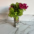 Vaas, Polychroom Met Bloem-Decoratie Van Delft. thumbnail 9