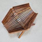 Vintage Deense Palissander Fruitschaal Mand ‘60 Mid-century thumbnail 7