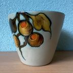 Flora Gouda Holland Flower Pot Decor “Aster” 1960S thumbnail 2