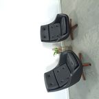 Zwarte Skai Kunstleder Draaifauteuil Uit Zweden thumbnail 3