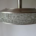 Vintage Zware Hanglamp Kristal Aluminium thumbnail 12