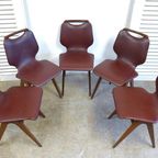 Prachtige Set Van 4 Vintage Retro Stoelen thumbnail 18