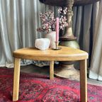 Bijzettafel Brutalist-Stijl Blank Eiken Hout Vintage thumbnail 2