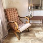 Vintage Chesterfield Stijl Fauteuil thumbnail 5