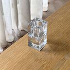 Set Of 3 Mismatched Heavy Glass Candle Holders thumbnail 8