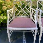 Vintage Hollywood Regency Faux Bamboo Stoelen thumbnail 3