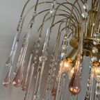 Vintage Xxl Murano Teardrop Kroonluchter Hanglamp Kristal thumbnail 6