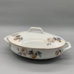 Grote Dekschaal Terrine Epiag Wille & Co Amsterdam Rozenprint thumbnail 2
