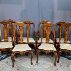 Set Van Twee Fauteuils En Zes Stoelen. thumbnail 2