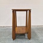 Amsterdamse School Artdeco Bijzettafel Plantentafel Zuil thumbnail 11
