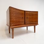Engels Houten Kastje Met Messing Versiering, 1960'S thumbnail 2