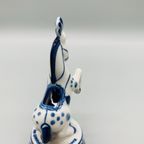 Gzhel Circuspaard Decoratie Blauw/wit thumbnail 6