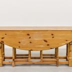 1970’s Scandinavian Modern Pine Gateleg Table thumbnail 12