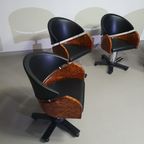 4 X '80S Italian Barber Chair, Height Adjustable thumbnail 14