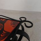 Vintage Tegeltafel, Salontafel Met 8 Tegels, Jaren 60 thumbnail 20