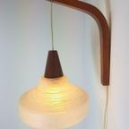 Vintage Philips Louis Kalff Wandlamp Teak Hengellamp Glas 60 thumbnail 6