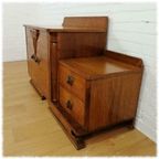 Vintage Art Deco Dressoir, Kaptafel, Tv-Meubel, Ladekast thumbnail 8