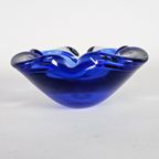 Murano - Murano Sommerso - Asbak - Schaal - Cobalt Blauw - 1960's thumbnail 6