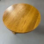 Ronde Massief Eiken Brutalist Salontafel thumbnail 4