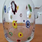 Murano Art Glazen Waterkan Leonardo Millefiori Mid Century thumbnail 3