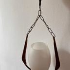 Vintage Deense Design Hanglamp. Ca 1950 Met Grote Fitting. thumbnail 3