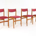Set 4 Erik Buch Model 89 Stoelen Eetkamerstoelen 'tjele' Vintage thumbnail 14