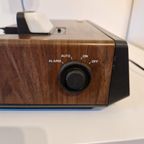Vintage Wekkerradio Radio Gracia Met Lamp En Klok thumbnail 9