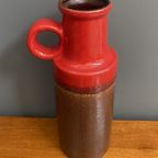 Scheurich Vase Model 401-28 In Red And Brown Wgp thumbnail 8