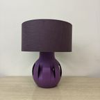 Purple Ceramic Table Lamp , 1970S thumbnail 9