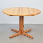 Vintage Pine Eettafel Grenen Hout Rainer Daumiller ‘70 Rond thumbnail 4