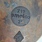 2 X Vintage Emalco Hapjespan Wit Emaillen Steelpan Gietijzer thumbnail 6