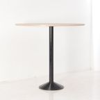 Solidesk Statafel, Bladkleur Naar Keuze, 120 Cm Ø, Zwart Vaste Hoogte Onderstel thumbnail 2